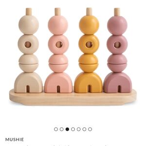 Mushie Stacking Toy in Pastel Colors